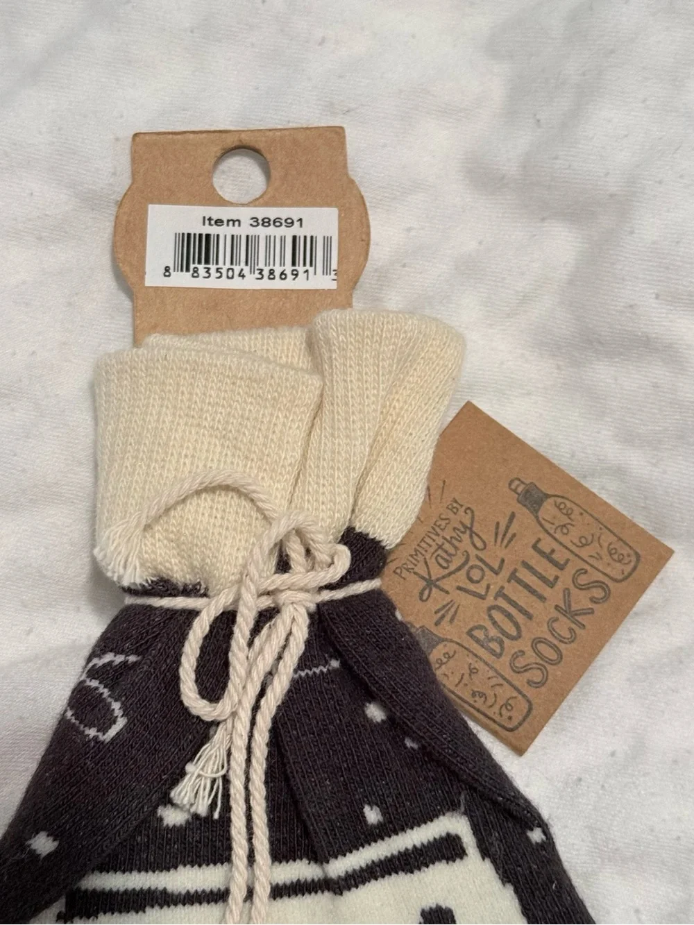 Primitives by Kathy Cream and Brown Bottle Socks
